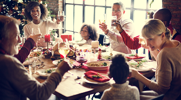 family holiday meal